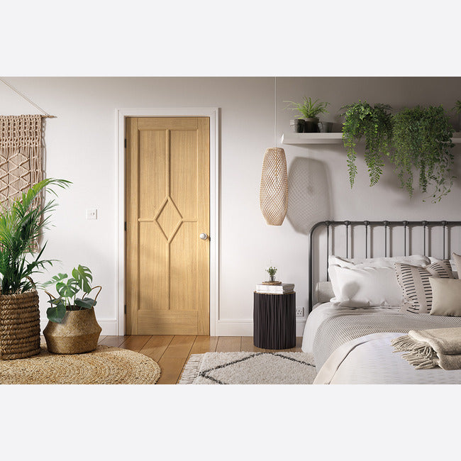 Pre-Assembled Reims 5P Pre-finished Oak Door Set