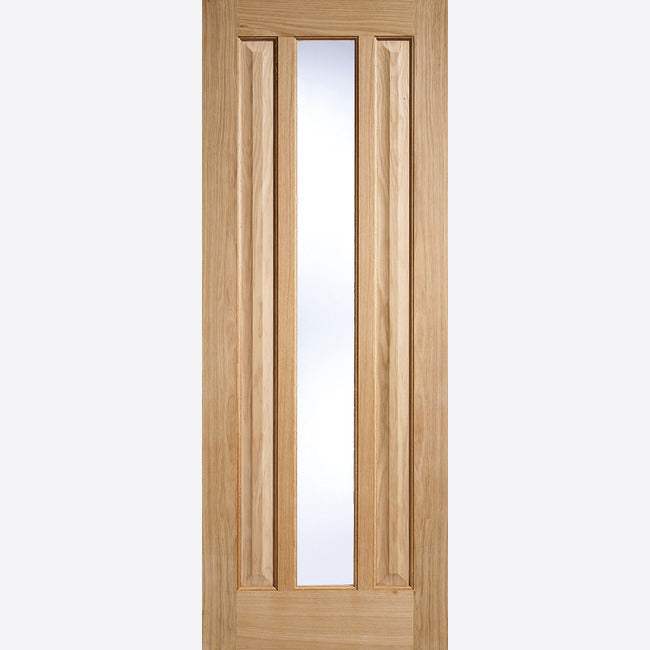 Pre-Assembled Kilburn Glazed 1L Un-finished Oak Door Set