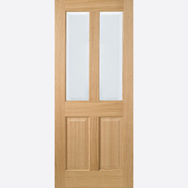 Richmond Glazed 2L Pre-finished Oak Door Kit