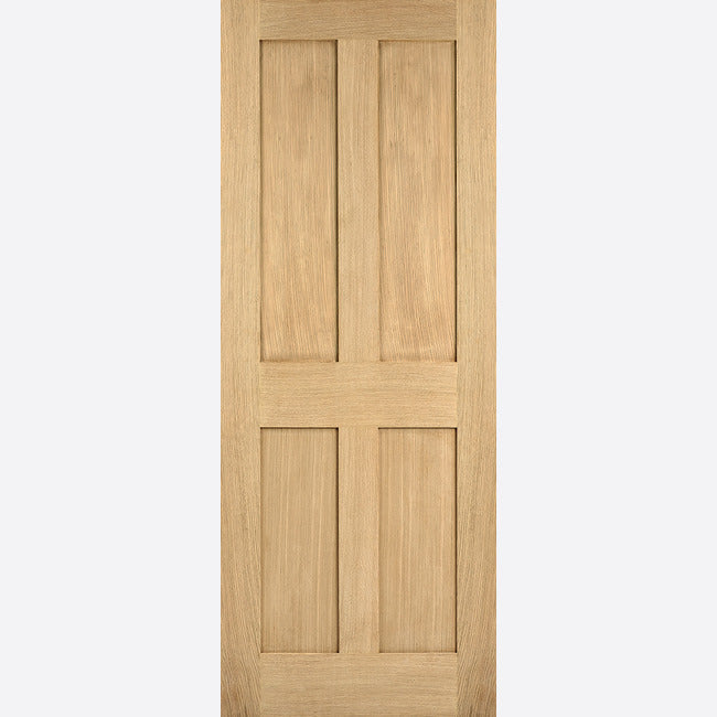 Pre-Assembled London Un-finished Oak Door Set