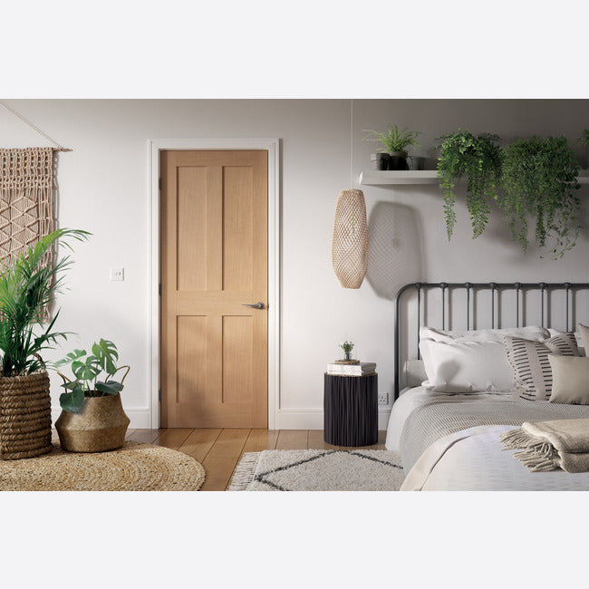 Pre-Assembled London Pre-finished Oak Door Set