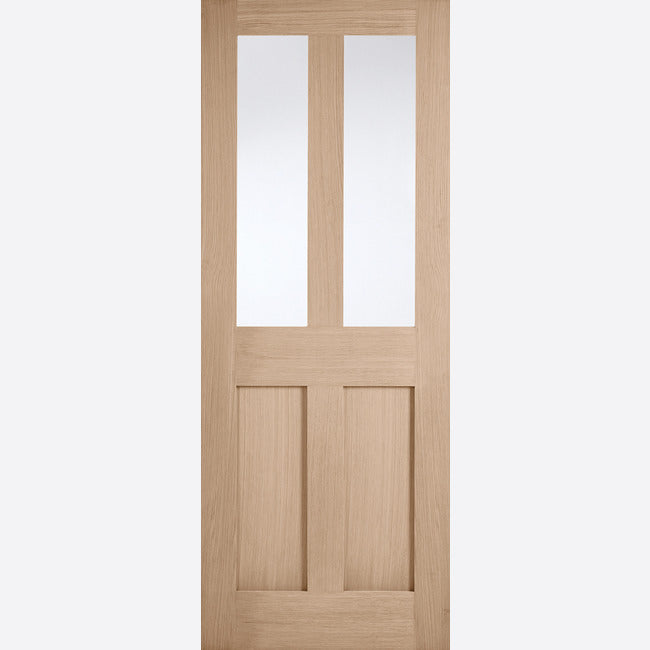 London Glazed Pre finished Oak Door Kit