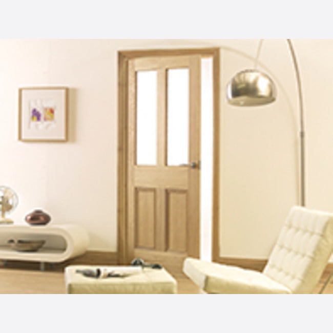 Malton Unglazed 2L Un-finished Oak Door Kit