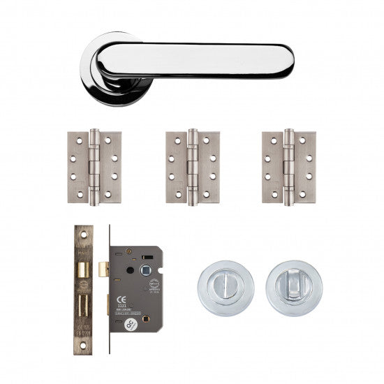 Deanta Parga Bathroom Kit - Polished Chrome