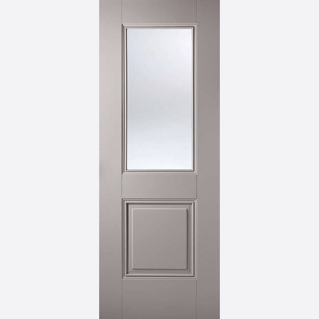 Primed Plus Grey Arnhem Glazed 1L Door Kit