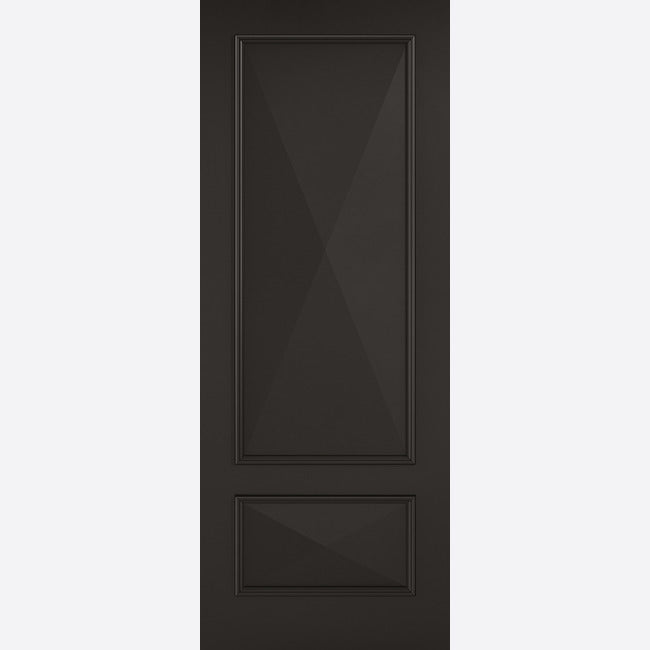 Pre-Assembled Primed Plus Black Knightsbridge 2P Door Set