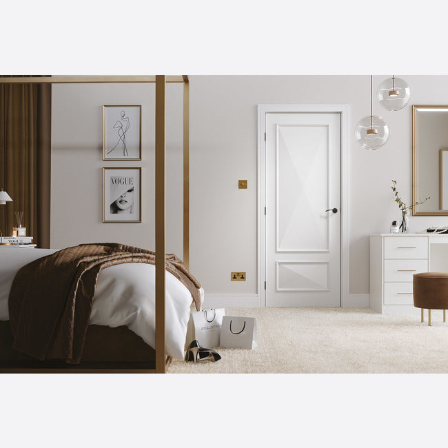 White Primed Knightsbridge 2P Door Kit