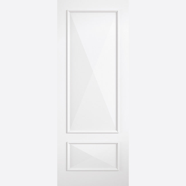 Pre-Assembled White Primed Knightsbridge 2P Door Set