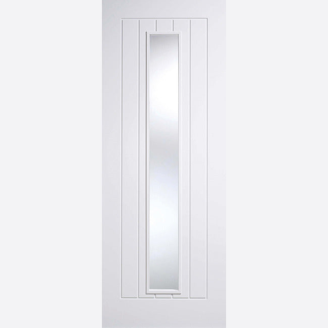 White Primed Mexicano Glazed 1L Door Kit