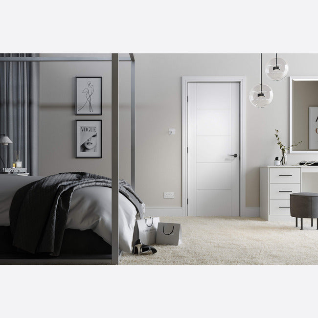 White Primed Vancouver 5P Door Kit