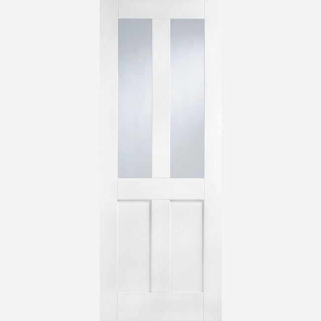 White Primed London Glazed 2L Door Kit