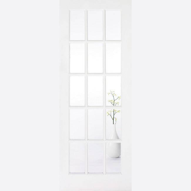 White Primed SA Glazed 15L Door Kit