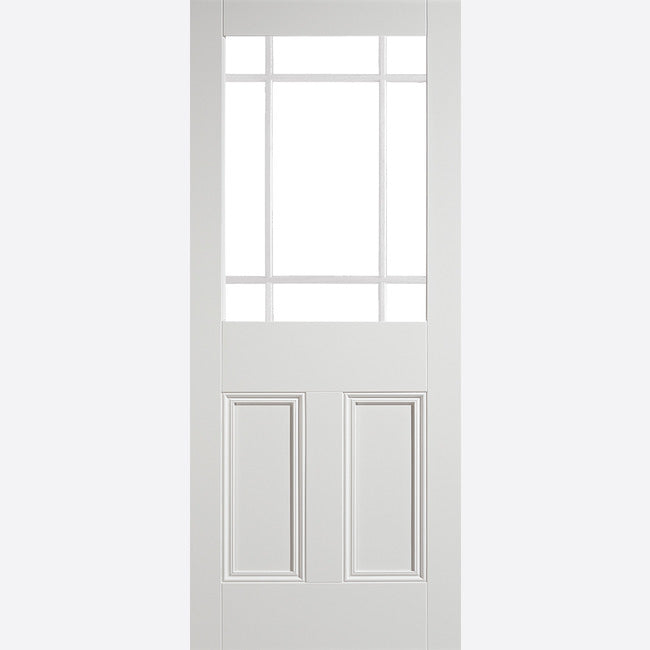 White Primed Downham Unglazed 9 Door Kit