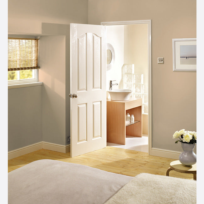 White Primed Moulded Mayfair 4P Door Kit