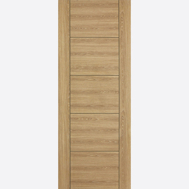 Pre-Assembled Laminated Vancouver 5P Pre-finished Oak Door Set