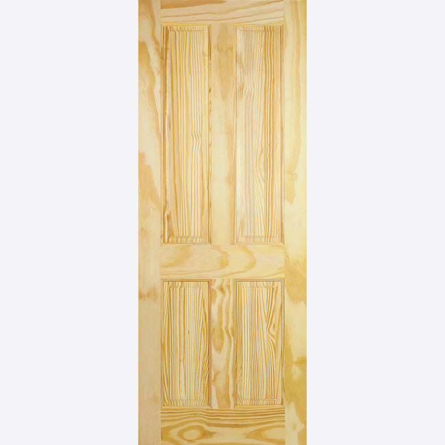 Pre-Assembled Unfinished Clear Pine 4P Door Set