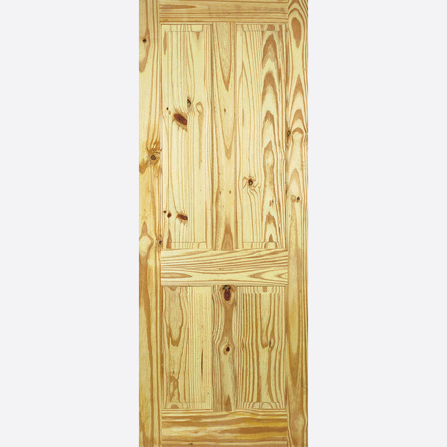 Unfinished Knotty Pine 4P Door Kit