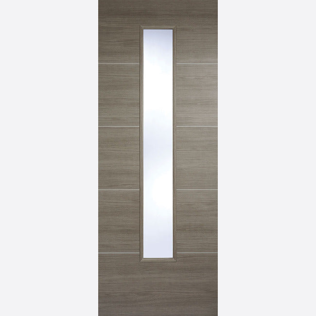 Light Grey Laminated Pre-finished Santandor Glazed Door Kit