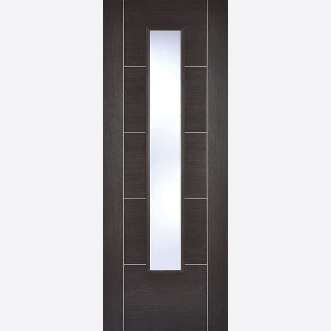 Dark Grey Laminated Pre-finished Vancouver Glazed Door Kit