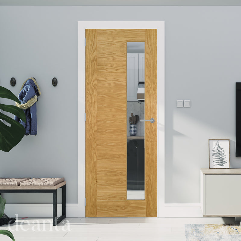 Oak glazed Internal door