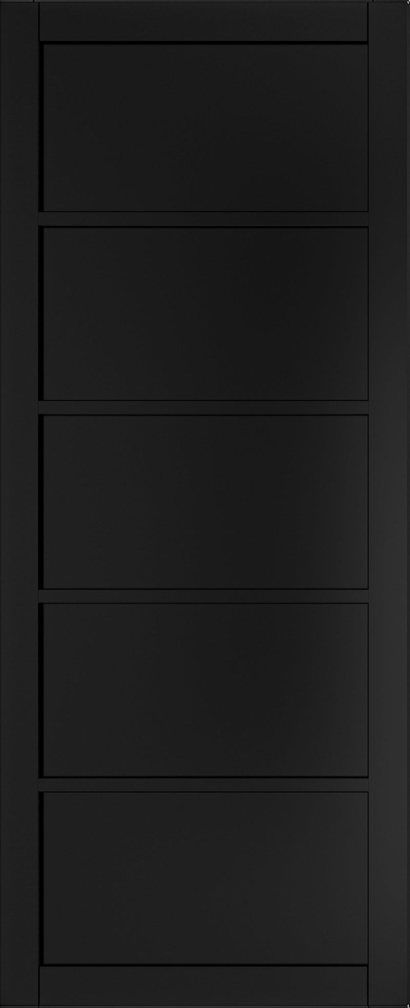 Pre-Assembled Shoreditch Black Prefinished Door Set