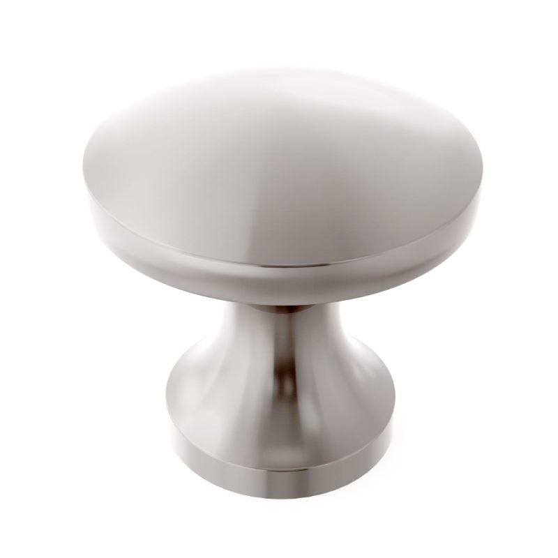 Zoo Round Cabinet knob 24.2mm Dia. Brushed Nickel Finish-Brushed Nickel Finish