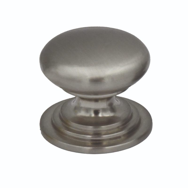 Zoo Round Cabinet knob 37mm Dia. Brushed Nickel Finish-Brushed Nickel Finish