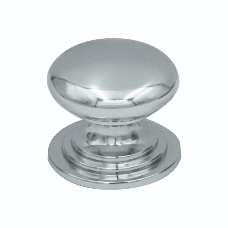 Zoo Round Cabinet knob 37mm Dia. Polished Chrome Finish-Polished Chrome Finish