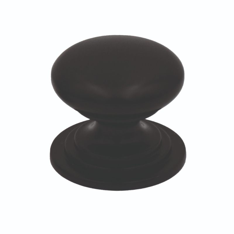 Zoo Round Cabinet knob 37mm Dia. Matt Black Finish-Matt Black Finish