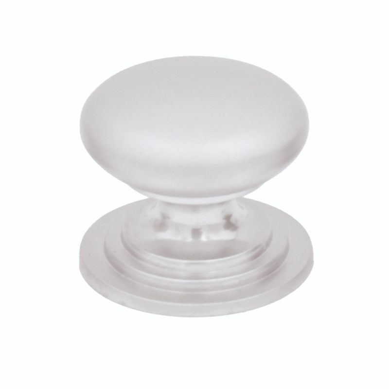 Zoo Round Cabinet knob 37mm Dia. Matt White Finish-Matt White Finish