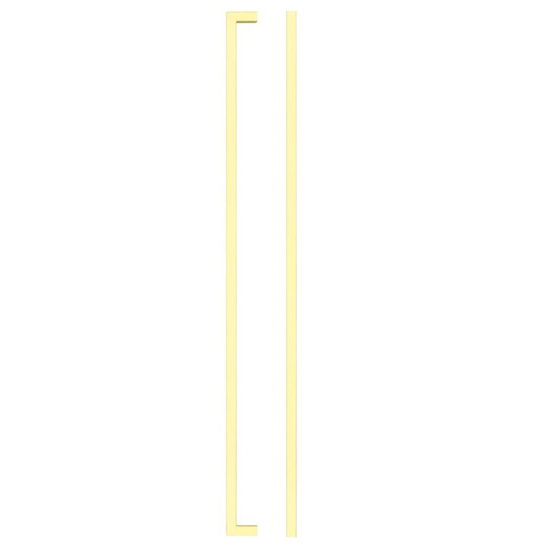 Zoo Square Block Cabinet handle 448mm CTC Brushed Gold Finish-Brushed Gold Finish