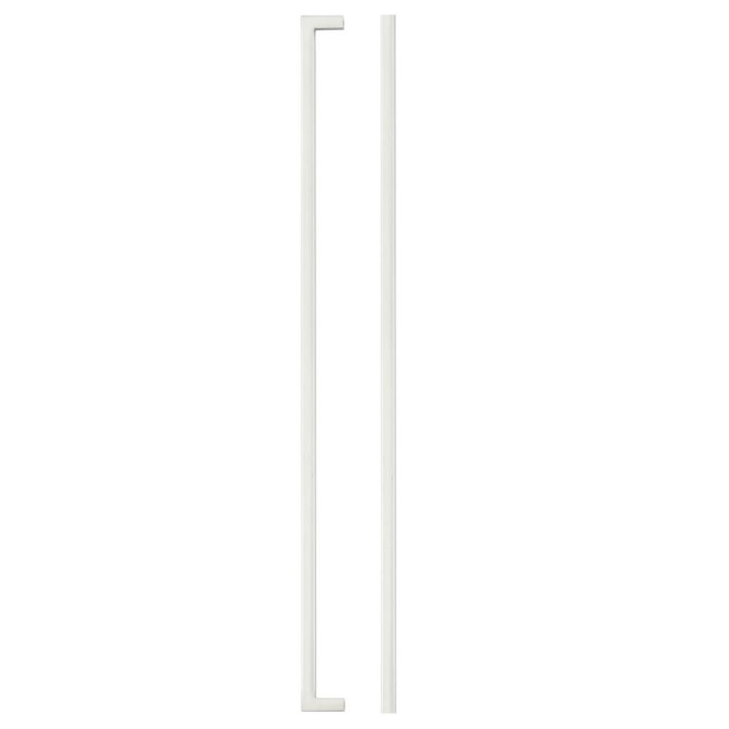 Zoo Square Block Cabinet handle 448mm CTC Brushed Nickel Finish-Brushed Nickel Finish