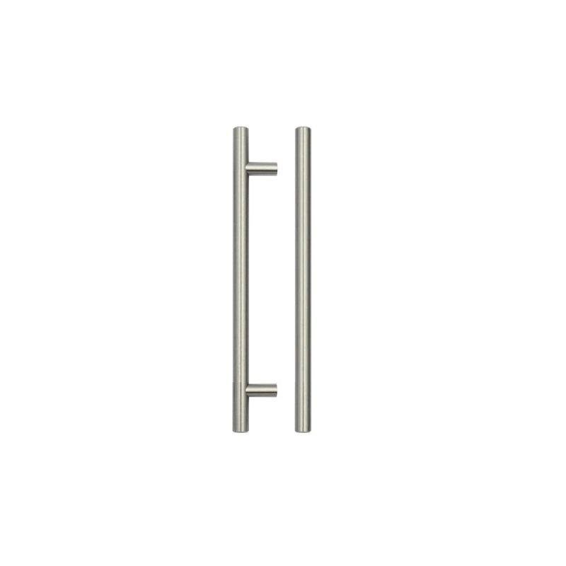 Zoo T Bar Cabinet handle 160mm CTC, 220mm Total length Brushed Nickel Finish-Brushed Nickel Finish