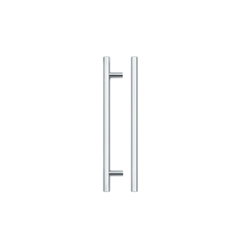 Zoo T Bar Cabinet handle 160mm CTC, 220mm Total length Polished Chrome Finish-Polished Chrome Finish