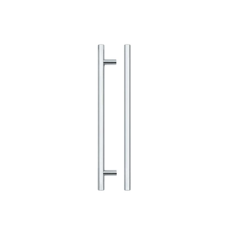 Zoo T Bar Cabinet handle 192mm CTC, 252mm Total length Polished Chrome Finish-Polished Chrome Finish