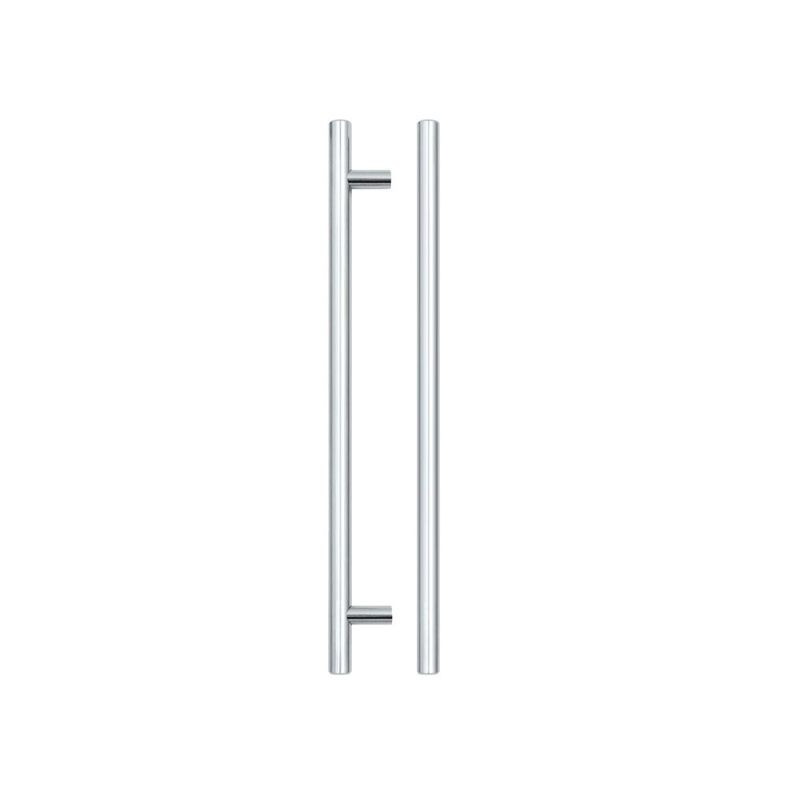 Zoo T Bar Cabinet handle 224mm CTC, 284mm Total length Polished Chrome Finish-Polished Chrome Finish