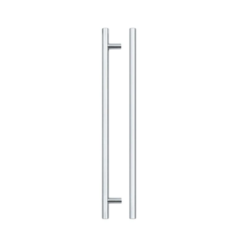 Zoo T Bar Cabinet handle 256mm CTC, 316mm Total length Polished Chrome Finish-Polished Chrome Finish