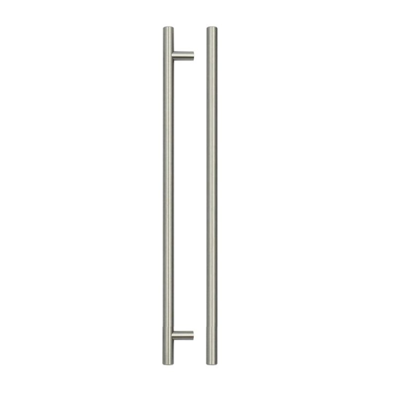 Zoo T Bar Cabinet handle 288mm CTC, 348mm Total length Brushed Nickel Finish-Brushed Nickel Finish