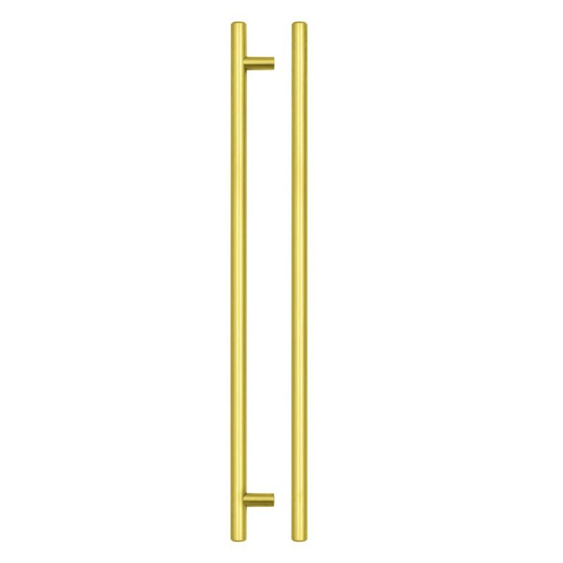 Zoo T Bar Cabinet handle 320mm CTC, 380mm Total length Brushed Gold Finish-Brushed Gold Finish