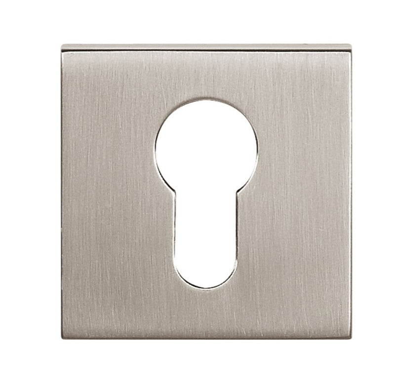 Atlantic Square Euro Escutcheon (Pearl Nickel)