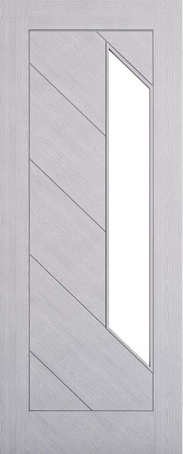 Pre-Assembled Light Grey Torino Pre-Finished Glazed Door Set