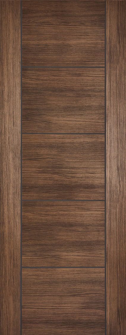 LPD Laminated Walnut Vancouver 5P Internal door