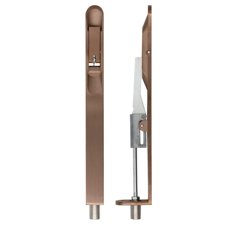 Zoo Lever Action Flush Bolt - Radius 20 x 200mm-PVD Bronze