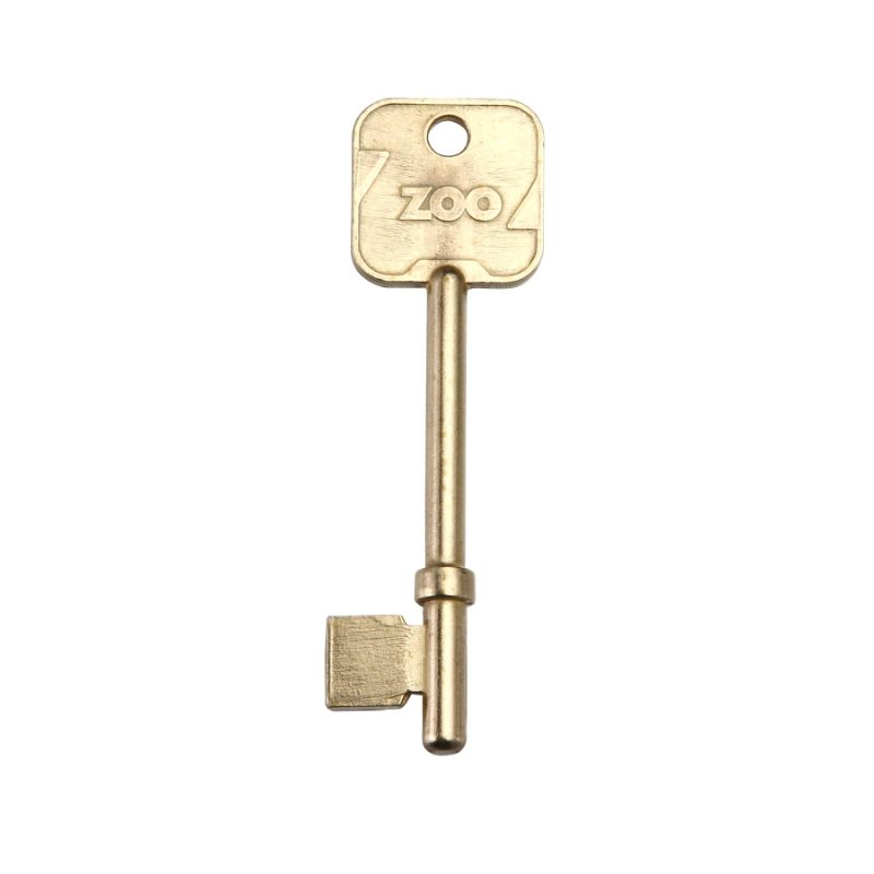 Zoo British Standard Spare CHUBB Blank Keys to suit 67mm and 80mm Locks-Polished Brass