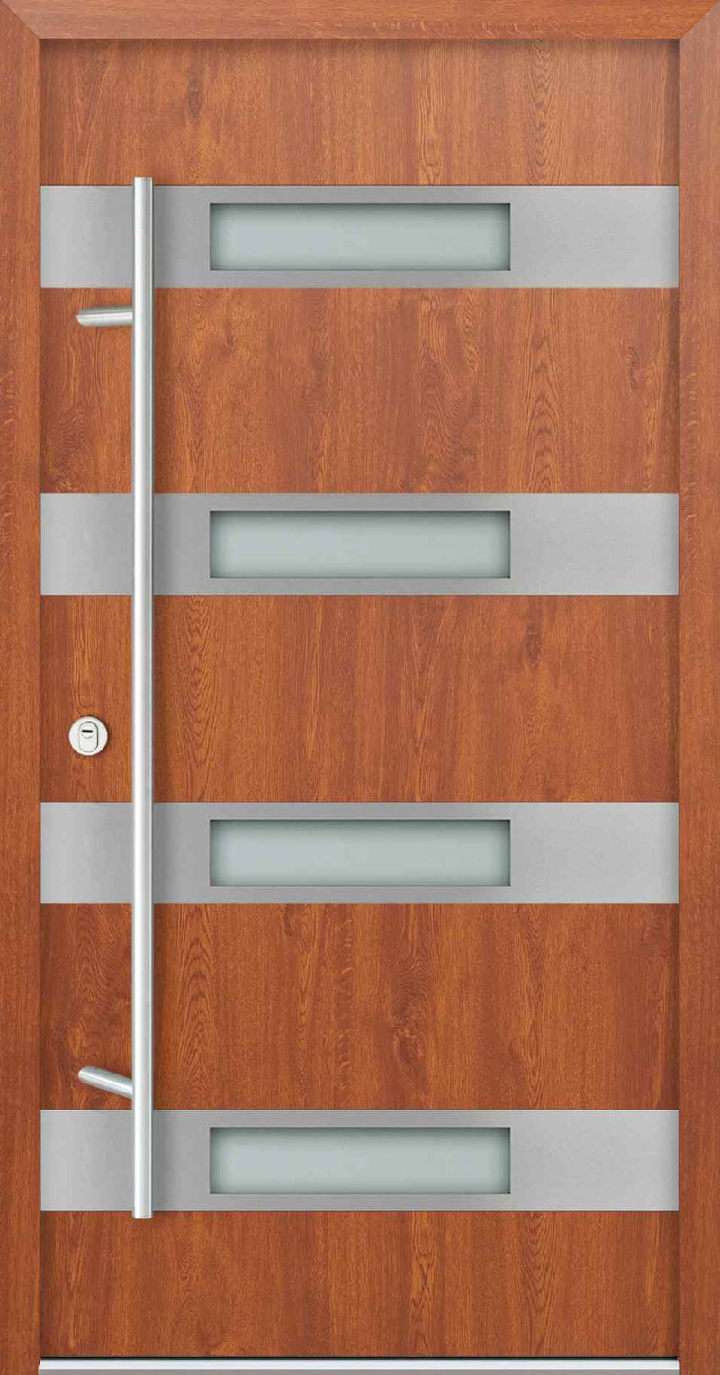 Turenwerke DS68 Design 06 Steel Door - Golden Oak