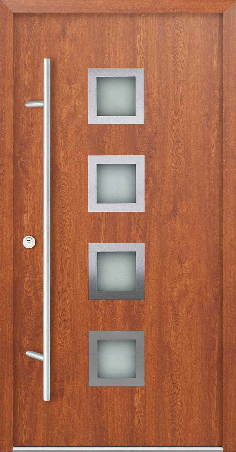 Turenwerke DS68 Design 13 Steel Door - Golden Oak