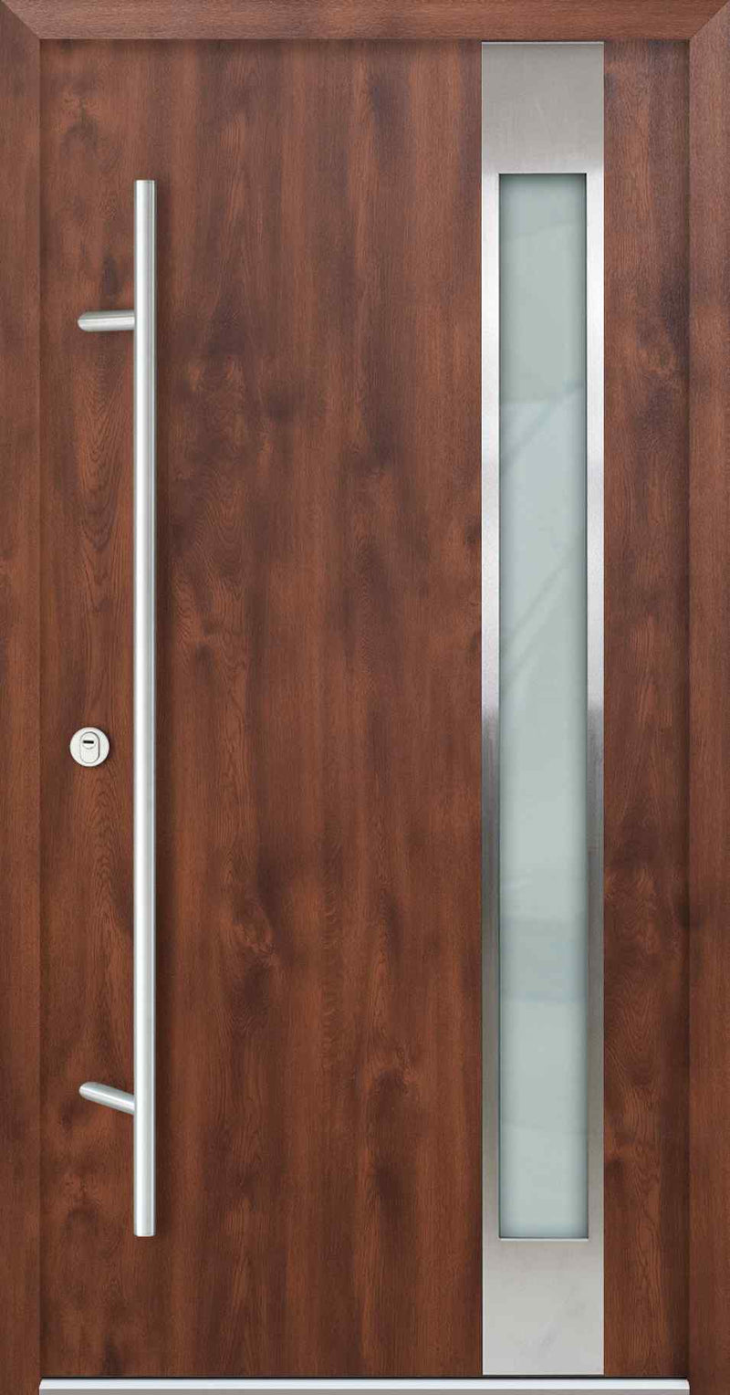 Turenwerke DS68 Design 04 Steel Door - Walnut