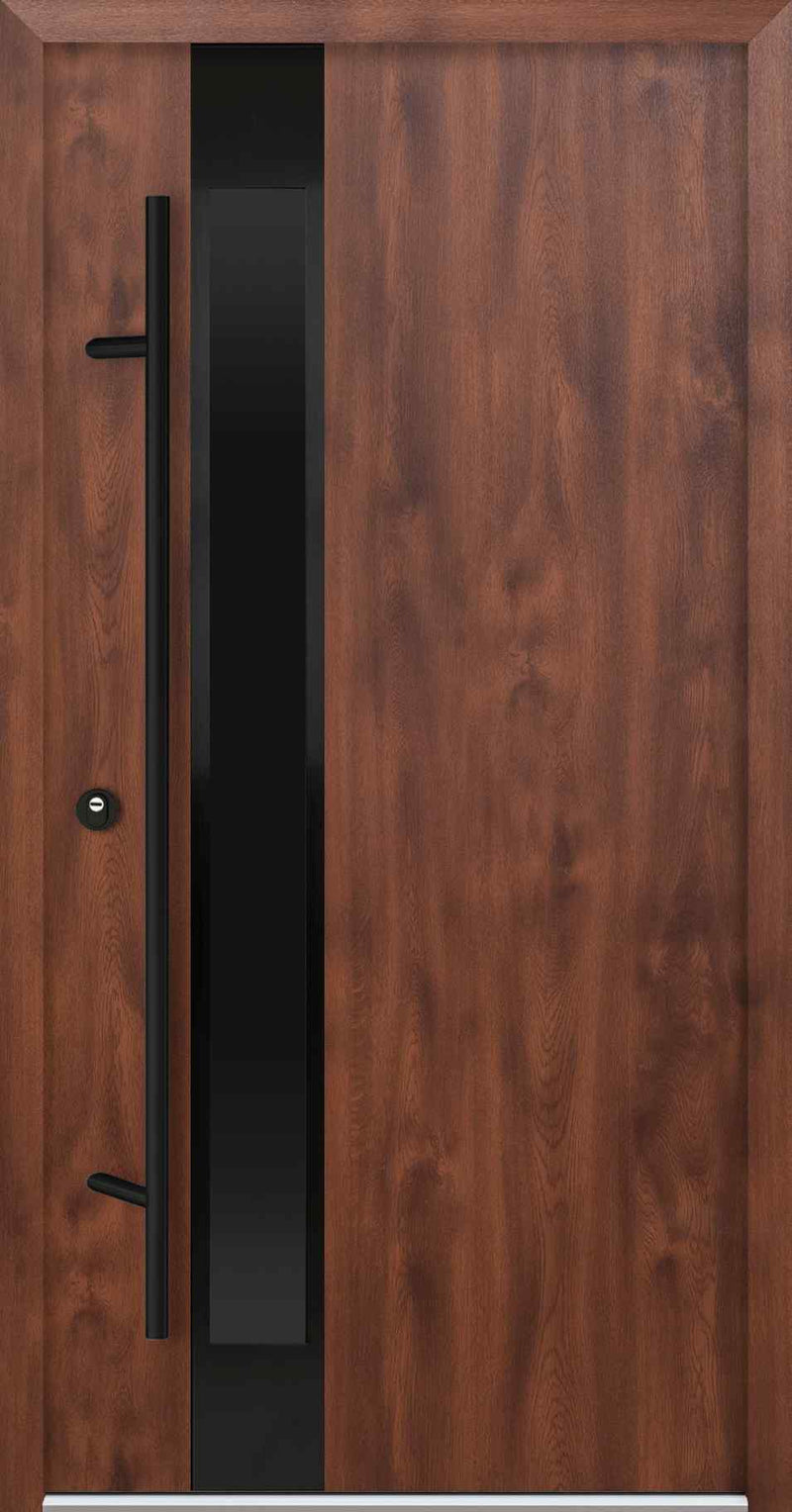 Turenwerke DS68 Design 34 Steel Door - Walnut - Blackline