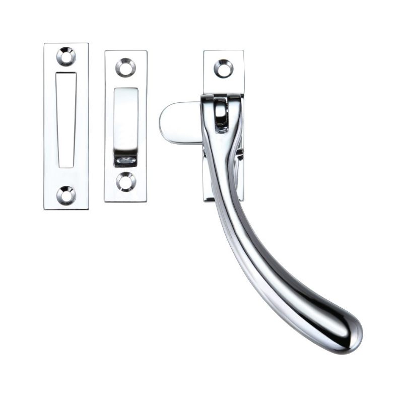 Zoo Bulb End Casement Fastener - Offset Version-Polished Chrome