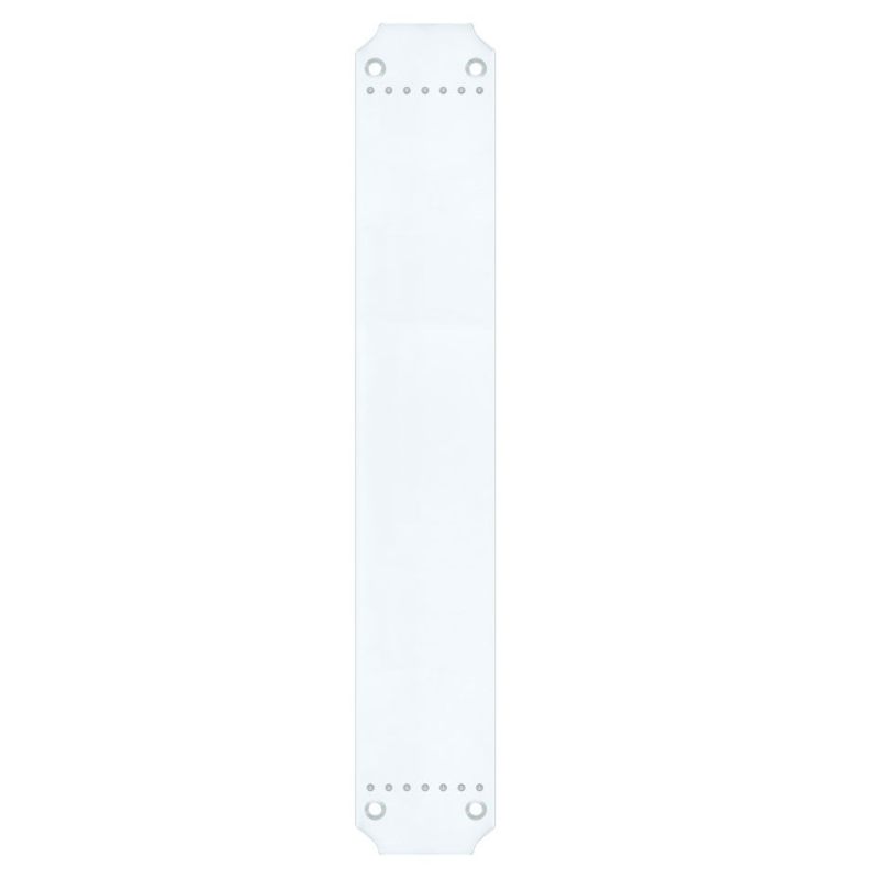 Zoo Finger Plate for FB114LCP and FB114RCP - 370 x 64mm-Polished Chrome